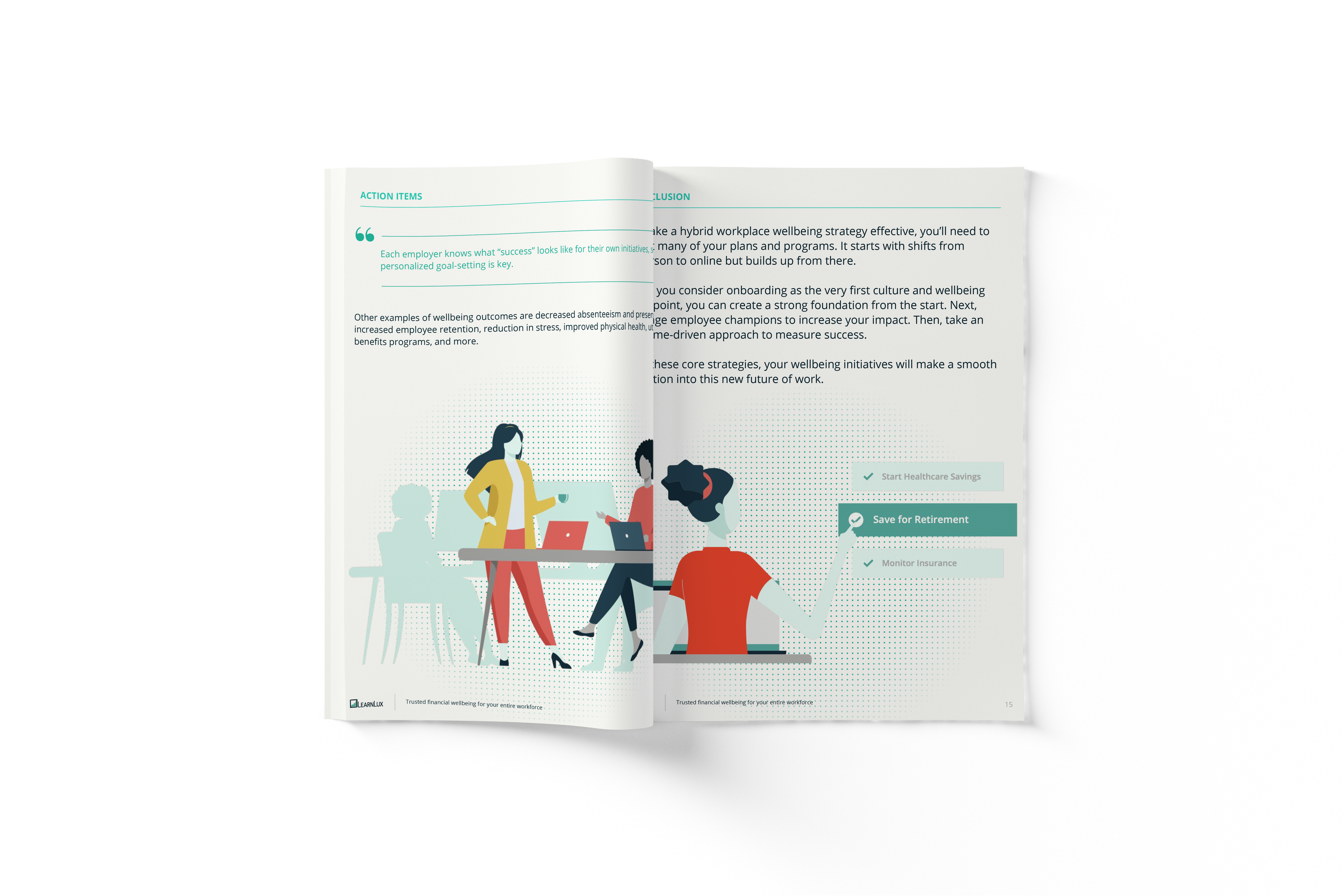 Financial wellbeing for the hybrid workplace ebook preview pages