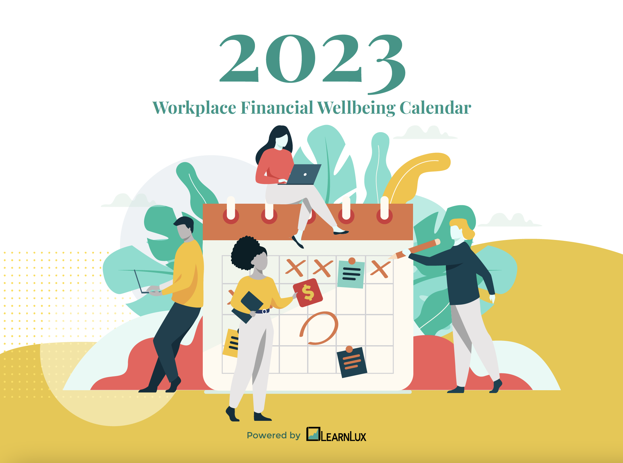 2023 Workplace financial wellbeing calendar